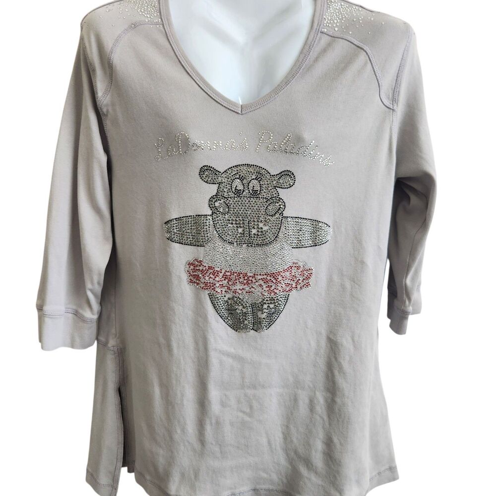 Unique Fashions La Donnas Paladini Bling Ballerina Hippo Tunic-Taupe-HiLo-Boho L